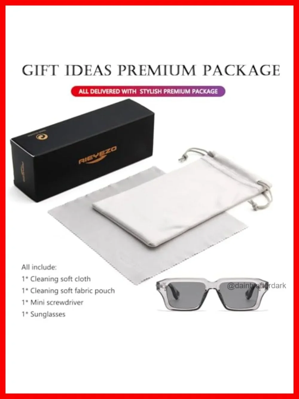 Rectangular Square Frame Sunglasses UV400 Protection Retro Shades